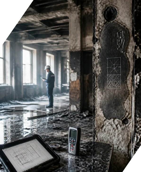 Обследование зданий после пожара в Мончегорске от 15150 р. | ЭкспертизаРоссия