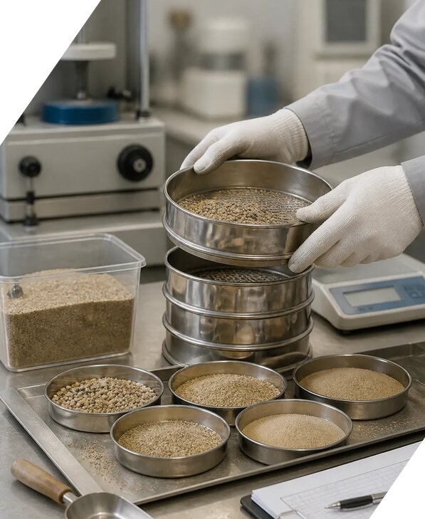 Определение модуля крупности песка в Мончегорске от 2525 р. | ЭкспертизаРоссия